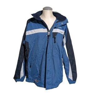 Free Country Men's FCXtreme Jacket S Fleece Lined Blue/Gray/Navy winter coat